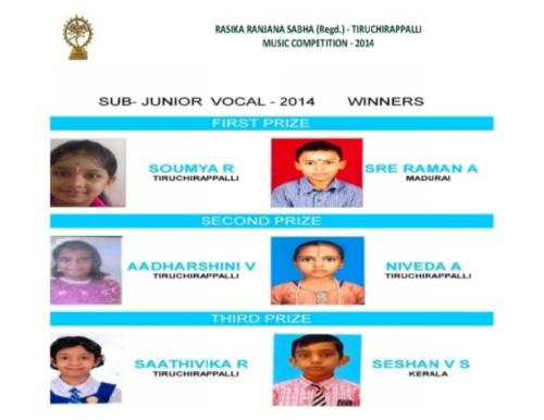 Competition-2014-Sub Junior Vocal